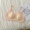 Hombre de Papel Invisible Revelando Pechos Grandes Ropa Interior Pequeña Top Delgado de Verano para Mujer Reducción de Pecho Soporte Suave Sujetador sin Costuras
