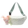 Estilo japonês bonito macio bolsa da menina feminino estilo coreano simples all-match Plaid saco peito estilo universitário casual crossbody bolsa de cintura traseira