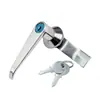 Fechadura de Botão de Aço Inoxidável Maçaneta Armário Porta Caixa de Distribuição Maçaneta de Interruptor Fechadura Chassi Externo Liga de Alumínio à Prova d'Água Fechadura de Porta