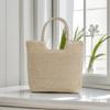 2026 Nova Sacola de Palha Tecida Estilo Férias de Verão Grande Capacidade Bolsa de Mão Bolsa de Ombro Bolsa de Praia Sacola de Palha Fábrica