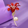Broche de rosa vermelha de alta qualidade para senhoras, novo nicho de personalidade, temperamento, pequeno, fragrância, corpete, acessórios de terno, atacado