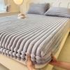 Nuevo Juego de Sábanas de Terciopelo de Conejo Imitación para Invierno Espesado Cálido Antideslizante para Cama Hogar Dormitorio Dormitorio Estudiante Lavable a Máquina