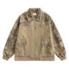 Comércio Exterior Estilo Americano Retrô Moda Nacional Jaqueta de Trabalho Pintada à Mão Antiga Jaqueta de Casal Bordada Lass Marca de Moda High Street Masculina e Feminina