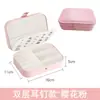 Caja de Almacenamiento de Joyas de Gran Capacidad Collar Aretes Colgante Caja de Joyas Viaje Portátil Cuero PU Caja de Joyas Tamaño Grande