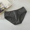 Ropa interior de algodón puro para mujer, antibacteriana, de fibra larga, 50 hilos, entrepierna, sin costuras, simple, de cintura media, bragas para niñas, antibacterianas, realce de glúteos