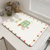 Bancada de Cozinha Minimalista Pad Absorvente Lavatório Terra de Diatomáceas Drenagem Secagem Barra Bancada Talheres Jogo Americano Pad de Isolamento Térmico