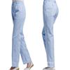 Pantalones de enfermera de hospital pantalones de trabajo blancos temporada de verano cintura elástica fina con cordón Azul Talla grande pantalones de enfermera para mujer