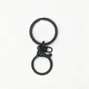 Conjunto de três peças com fecho lagosta, pingente de chaveiro pintado em cor de doce, argola de salto aberta de metal, material para pingente de joia DIY, cor deslumbrante