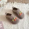 Zapatos de Cuero para Niñas 2026 Primavera y Otoño Nueva Moda Infantil con Borlas y Perlas Zapatos tipo Birkenstock Zapatos Casuales Suaves para Bebé