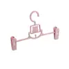 Cabide Retrátil para Calças Clipe para Calças Cabide de Plástico para Roupas Varal Sem Marcas Armazenamento de Calças Roupa Íntima Duplo Clipe Cabide Infantil
