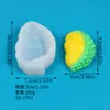 Molde de Silicona Bricolaje Fruta Fondant Chocolate Helado Durian Jabón Artesanal Vela Aromática Squishy