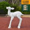 Adornos de Ciervo Sika Simulado para Exterior Jardín de Patio Parque Forestal Escultura de Fibra de Vidrio de Ciervo Modelo de Plaza Animal Simulado