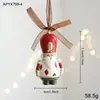 Nuevos regalos de animales de resina de Navidad, Papá Noel, caballo de madera y otros colgantes de formas especiales, decoraciones de ambiente navideño