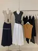 Polo Gola Lapela Malha Fina Slim Feminino Novo Estilo Coreano Estilo Preguiçoso Versátil Simples Suéter Cor Lisa Top