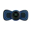 Mini Adesivo Massageador Ems Inteligente, Massageador Conveniente para Ombro e Pescoço, Massageador Elétrico Doméstico de Pulso Meridianos para Coluna Cervical
