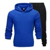Procesamiento y Personalización de Conjunto Deportivo de Dos Piezas con Sudadera con Capucha de Pulóver Nuevo para Hombre Transfronterizo Europeo y Americano Ropa Deportiva