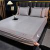 Novedad Esterilla de Ratán Hielo Hierba Mai Esterilla de Seda Hielo Sensación Fresca Dormir Desnudo Plegable Lavable Sombrero de Cama de Verano Juego de Tres Piezas Esterilla