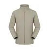 Jaqueta Três em Um Masculina e Feminina Fina Impermeável, Corta-Vento e Respirável Esportiva Simples com Logotipo Imprimível Roupas de Montanhismo para Exterior