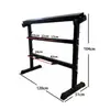 Suporte para Halteres Academia Equipamento Comercial Suporte de Armazenamento Múltiplas Especificações Três Pares, Seis Pares, Dez Pares Suporte para Halteres Armazenamento para Uso Doméstico