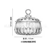 Pote de Vidro Europeu Pote para Vela Perfumada Pote para Doces Ornamentos de Armazenamento Pote para Joias Pedra Desmagnetizadora Tigela de Desmagnetização de Cristal