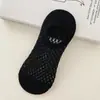 Meias Sociais de Verão Femininas, Meias Invisíveis Xadrez de Cor Sólida, Meias de Malha com Ar Condicionado, Meias Finas de Algodão Respiráveis, Meias Sociais Zhuji