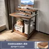 Escritorio de Computadora, Escritorio Pequeño, Mini Mesa Móvil de Estudio para Laptop, Mesa de Noche Simple para Apartamento Pequeño en Dormitorio