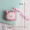Pingente de Boneca de Tecido Feita à Mão Estilo Coreano Ins, Pingente de Bolsa Coelho e Gato Cartoon, Pingente de Chaveiro Feminino