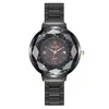 Popular Reloj de Mujer con Diamantes de Arena Movediza, Rombos, Espejo y Brillo, Reloj de Mujer, Correa de Acero, Reloj de Cuarzo, Fabricante, Procesamiento y Personalización