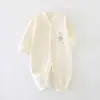 Macacão de Bebê Recém-Nascido Algodão Puro Sem Costura Macacão de Engatinhar Roupa de Bebê para Todas as Estações Roupa de Bebê Anyang Algodão Antibacteriano 7A