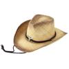 Sombrero de Rafia de Ala Ancha Versátil Pluma Vaquero Occidental Sombrero de Paja Protección Solar Sombrilla Borde Crudo Estilo Europeo y Americano Sombrero Transfronterizo