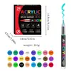 Marcadores Acrílicos Líquidos Directos, Plumas de Graffiti de Colores Apilables, Amplia Gama de Colores, Arte Estudiantil, Plumas de Dibujo con Punta Suave para Manualidades Infantiles