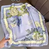Bufanda de seda de estilo nuevo para mujer, estilo coreano, combinable con todo, estilo Sense 70, con protección para el cuello, estilo retro, para primavera y otoño.