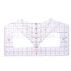 Regla guía para camisetas transfronterizas, herramienta de calibración de cuello redondo, regla de costura, herramienta de alineación y centrado.