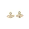Pendientes de Zirconia con Anillo de Saturno Inspirados en el Diseño, Exquisitos Completamente Diamantados, Pendientes Versátiles de Moda de Gama Alta, Accesorios de Diosa de Moda