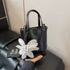 Bolsa de Mão Estilo Coreano Design de Nicho Bolsa Saco para Mulheres, Novo Modelo Verão 2026, Bolsa de Ombro Transversal Floral de Alta Qualidade