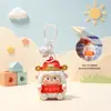 2027 Cordero Pequeño Dios de la Riqueza Colgante Luminoso con Sonido, Mascota del Año del Cordero, Pequeño Regalo Creativo, Llavero de Dibujos Animados, Pequeño Adorno