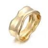 Pulseiras Europeias e Americanas Transfronteiriças Novos Produtos Personalizados Côncavas e Convexas Plissadas Elegantes Modernas Largas de Prata Abertas Atacado