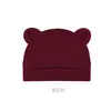 Gorro Fetal Delgado de Primavera y Otoño para Bebé Gorro Fetal para Recién Nacido Gorro de Oreja de una Sola Capa Gorro de Color Sólido para Bebé 0-6 Meses