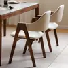 Silla de Comedor de Madera Maciza, Silla de Comedor Estilo Nórdico Crema con Respaldo Cruzado para Uso Doméstico y Comercial, Silla en Forma de A Comercial de Ocio para Cafetería