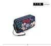 2022 Nuevo Bolso de Mano Simple de Lona con Cremallera de Tres Capas de Nailon Oxford para Mujer, Billetera para Monedas Móviles, Portallaves