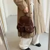 Mochila de Moda de Nicho Vintage Nueva Otoño 2026 Bolso Cubo de Gran Capacidad Bolso Casual de Moda para Viajes Diarios de Mujeres