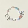 [Nube Azul Leche] Pulsera de Cuentas Hecha a Mano para Mujer 2022 Nueva Pulsera de Diseño Nicho Trendy Dulce y Linda