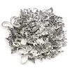 Ventas directas de fábrica plata antigua accesorios de plata Xizang accesorios de pulsera accesorios diy 60 piezas traje de aleación de mariposa pequeña de plata antigua