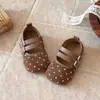Zapatos Mary Jane de Colores Dulces para Niñas, Nuevo Estilo Coreano de Lunares Mango Lindos Zapatos Planos Suaves Adorables para Niñas
