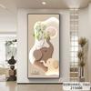 Pintura Decorativa Moderna Simple para Entrada de Casa Planta Verde Elefante Pasillo Pasaje Colgante de Pared Crema Viento Justo Enfrente de la Puerta Mural