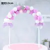 Celebridad de Internet ins Decoración de Pastel Bola de Pelo Arco Enchufe Feliz Cumpleaños Escena de Horneado de Pastel Adornos de Vestir