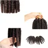 Fio Retardante de Chama de Baixa Temperatura Tranças Africanas Pequenas Enroladas Mola Havana Curl Conjunto de Cabelo Crochê Duas Peças Direto do Fabricante