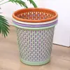 Cubo de Papel Hueco para el Hogar Simple para Baño Sala de Estar Cubo de Basura de Plástico Cubo de Basura Hueco para el Hogar Cubo de Papel al por Mayor