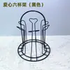 Portavasos Creativo Transfronterizo para el Hogar con Drenaje Estante de Almacenamiento Estante de Arte en Hierro para Tazas de Agua Estante de Almacenamiento para Tazas de Té Estante para Colgar Copas de Vino