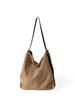 Bolso de hombro de gamuza de estilo nicho de Corea del Sur, bolso bandolera de gran capacidad para otoño e invierno, combinable con todo, 2024